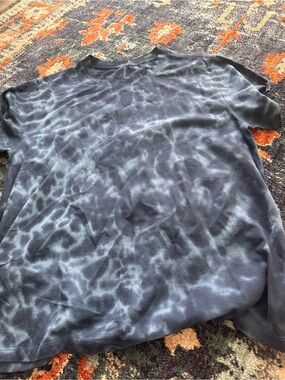 lululemon athletica Black & Gray Tie-Dye Crew Neck Tee